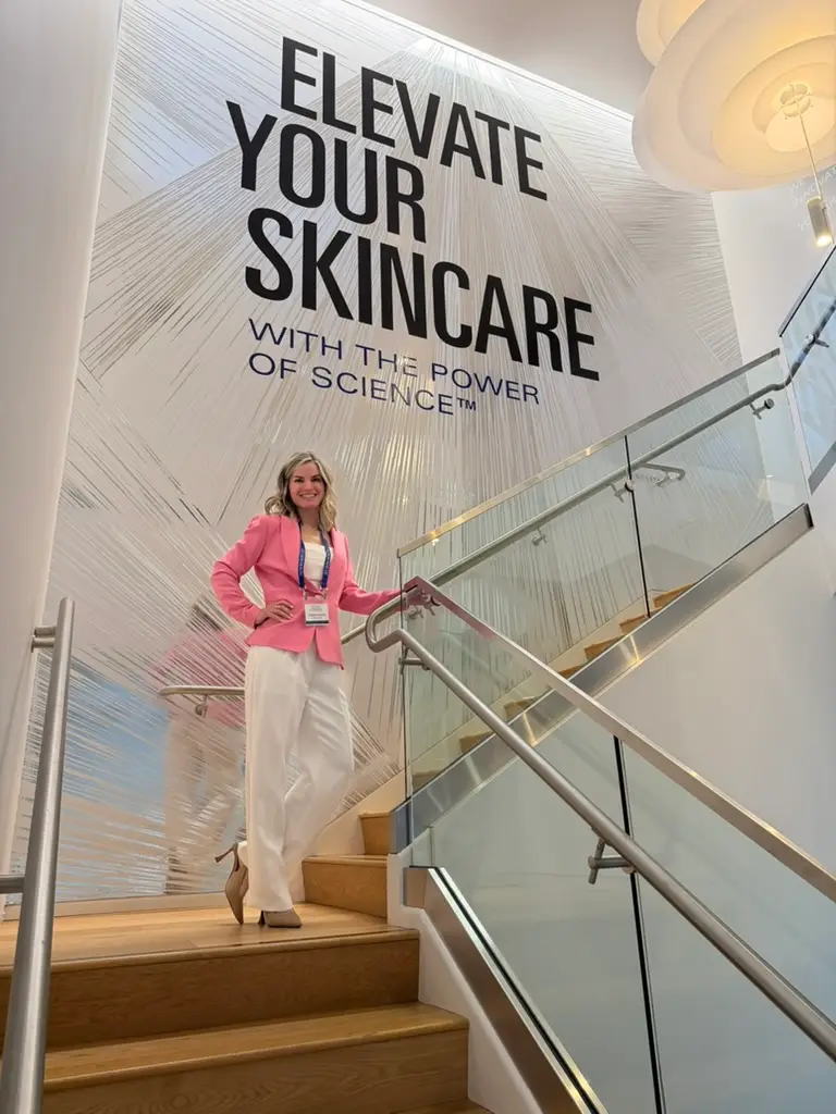 Candice Roberts, MSN, FNP-C with ZO Skin Health products at Roberts Aesthetics & Wellness